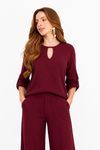 Blusa detalhe gota heritage BORDO